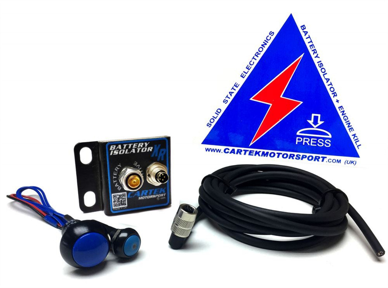 Cartek XR Battery Isolator Kit with Blue Buttons (CTK-BR-08-B)