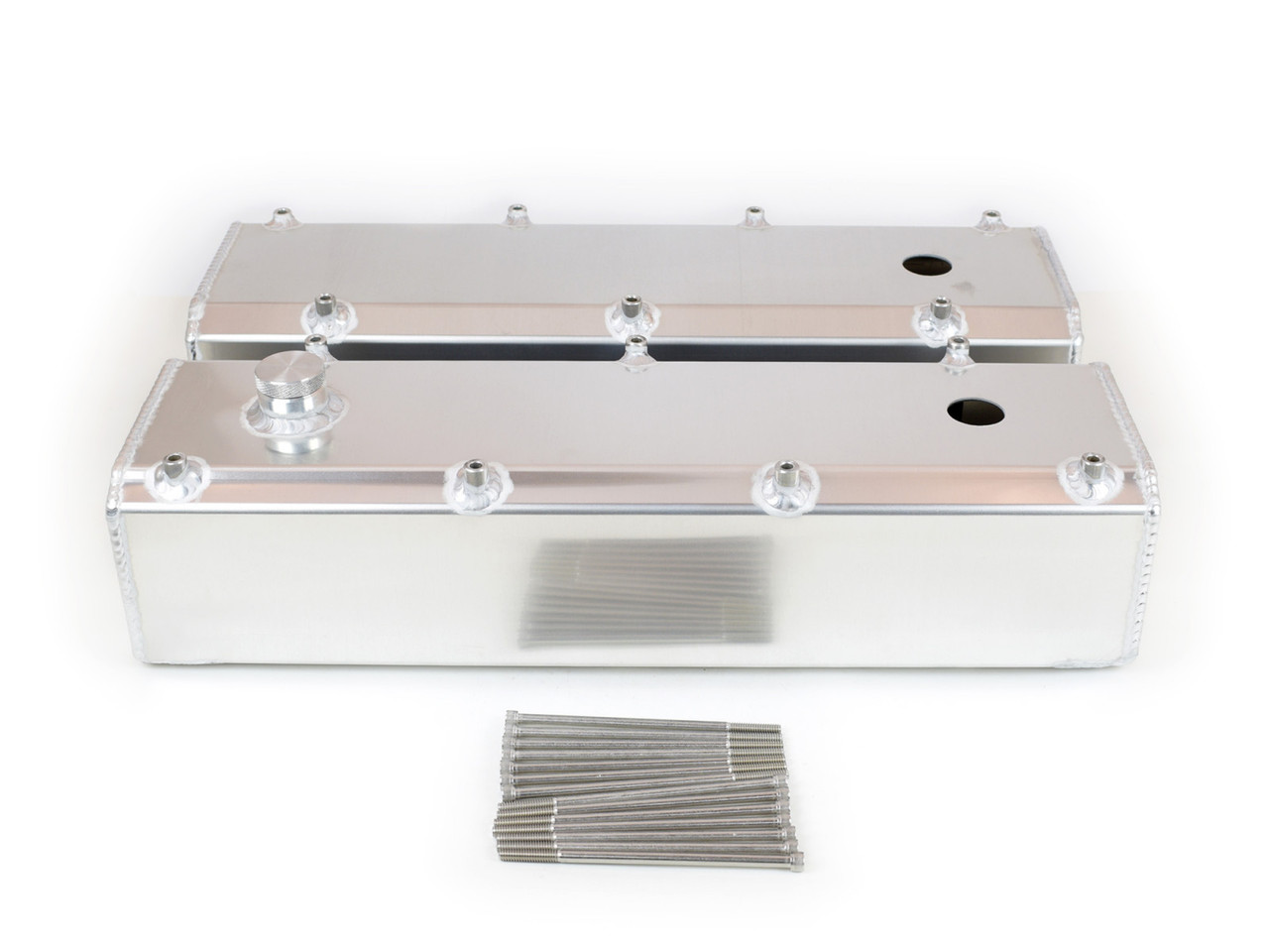 Canton 65-386 Valve Covers Big Block Ford 429/460 Fab Alum W/ Fill & PCV Ports (CRP-65-386)