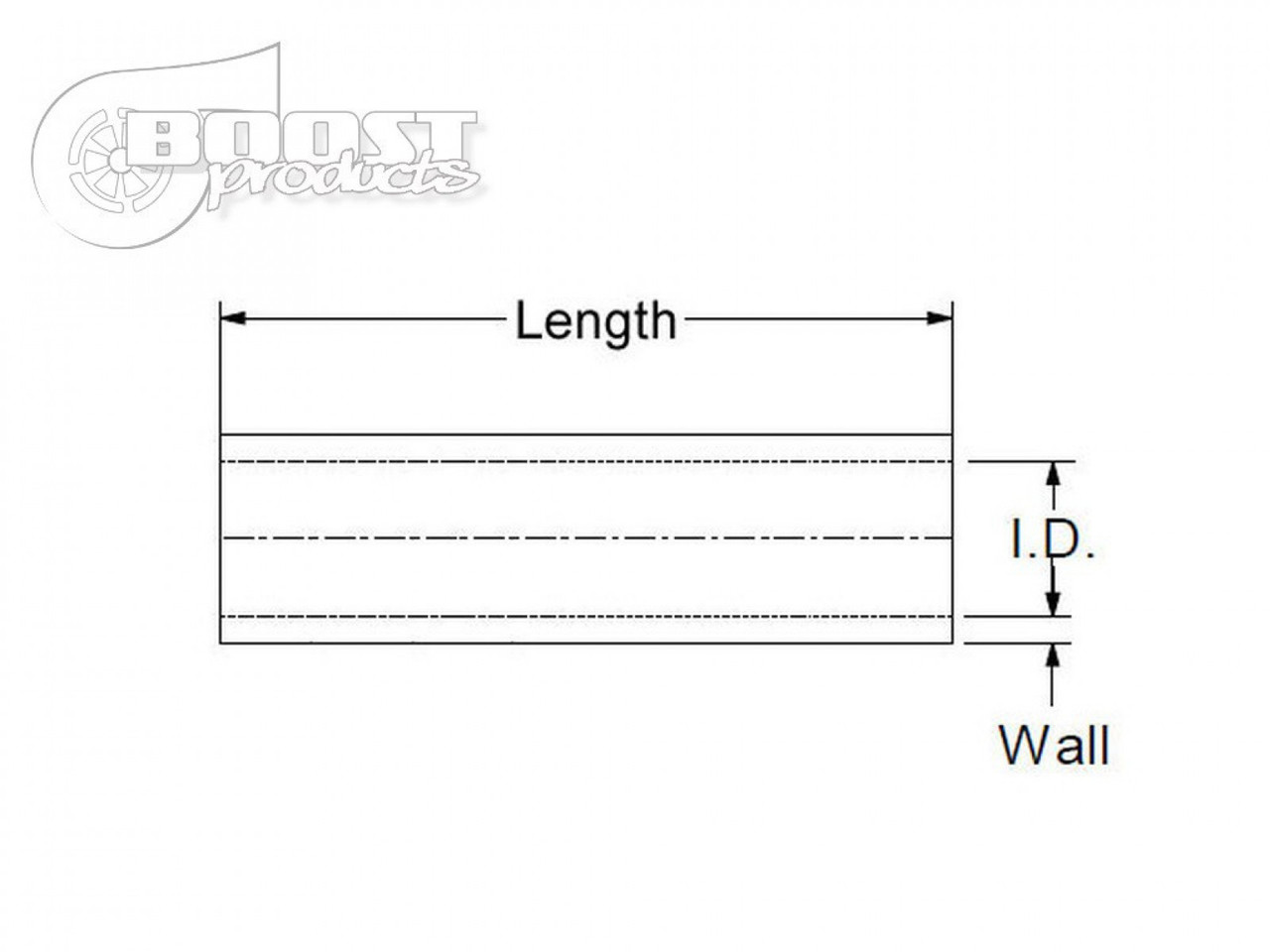 BOOST Products Silicone Coupler 70mm (2-3/4") ID, 75mm (3") Length, Black (BOP-SI-UN-VB-70S)