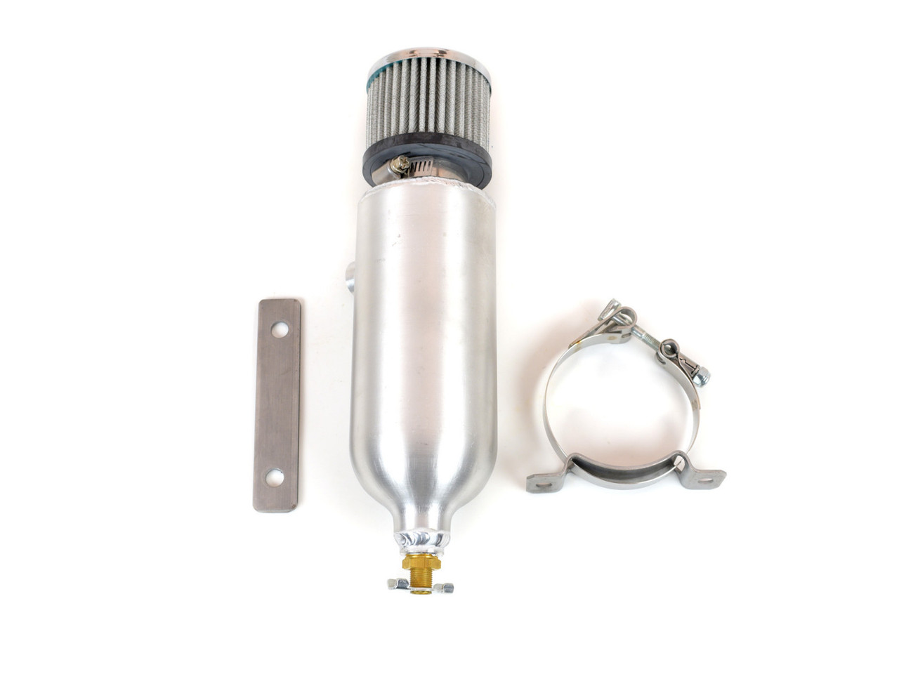 Canton 23-030 Universal Aluminum Breather Tank 3/8" Side Port And Bottom Petcock (CRP-23-030)