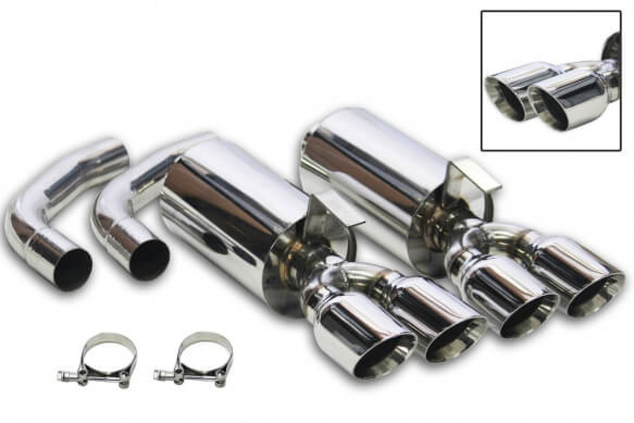 Flowtech 1992-1996 C4 Corvette 5.7L 2.5 In Axle-B Exhaust System Kit (FLO-211543FLT)