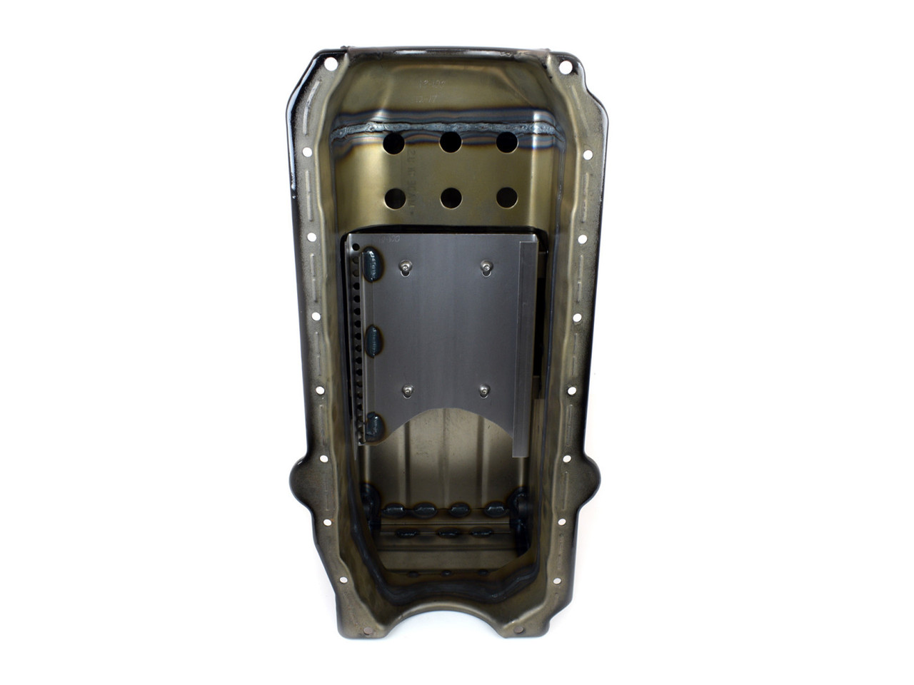 Canton 18-100 Oil Pan Small Block Chevy Pre-1985 Full Length Sump Marine Oil Pan (CRP-18-100)