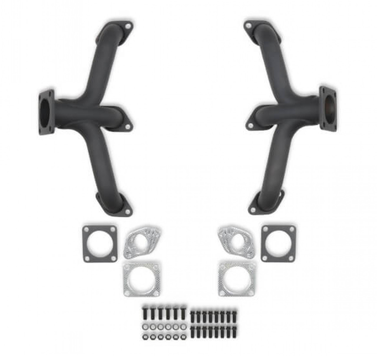 Flowtech Flathead Center Exit Block Hugger Header Exhaust Header (FLO-212702FLT)