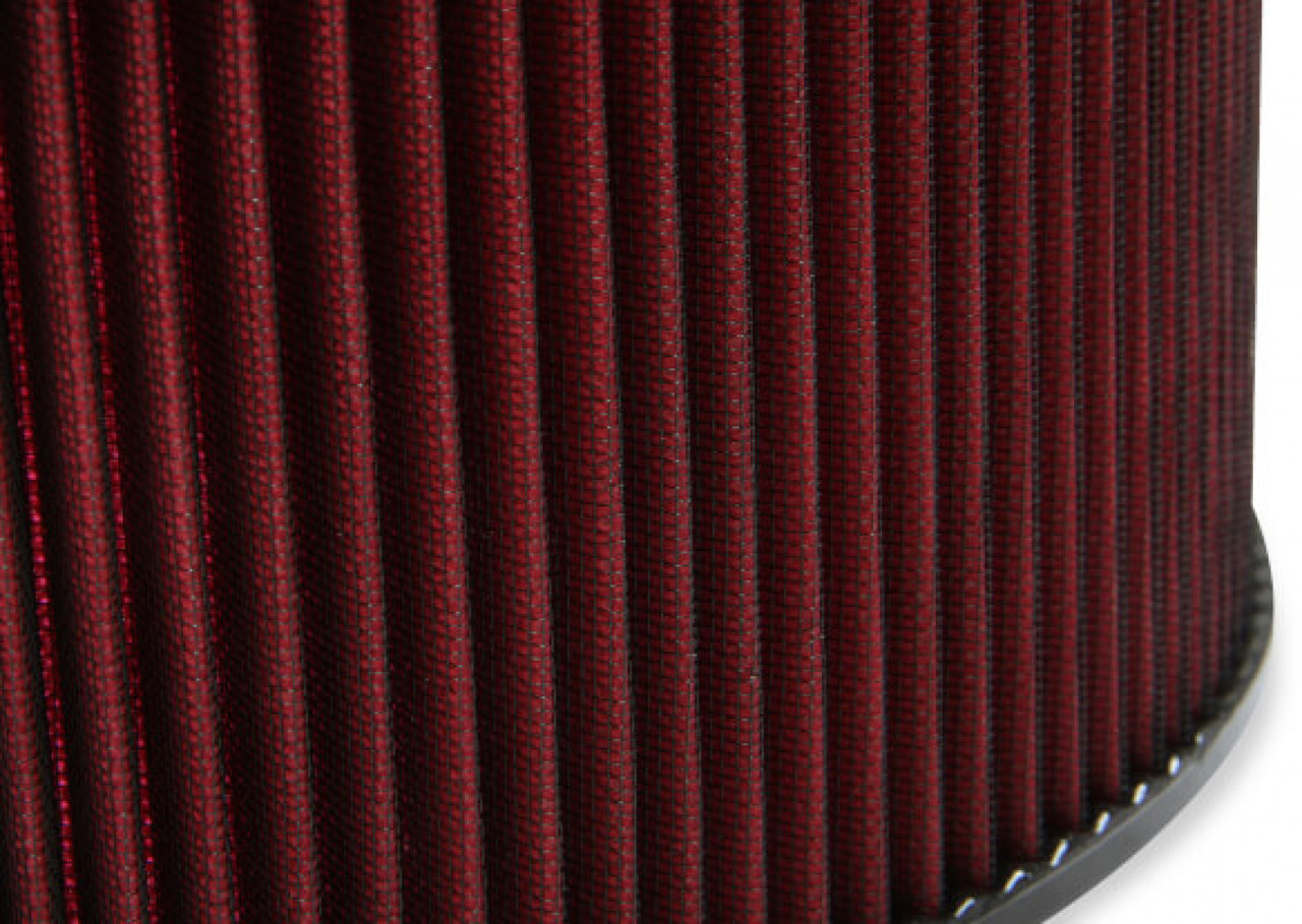Holley 4500 Drop Base Air Cleaner Chrome w/6" Red Washable Gauze Filter (HOL-1120-4560)