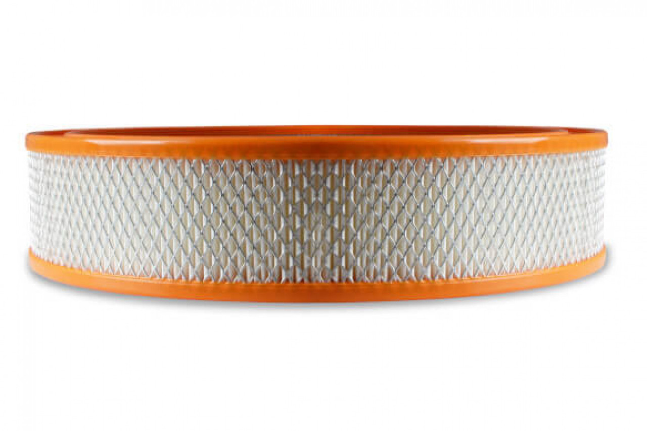 Holley Air Filter - 14"x3"  - White Paper Element - Orange Ring (HOL-1120-179)