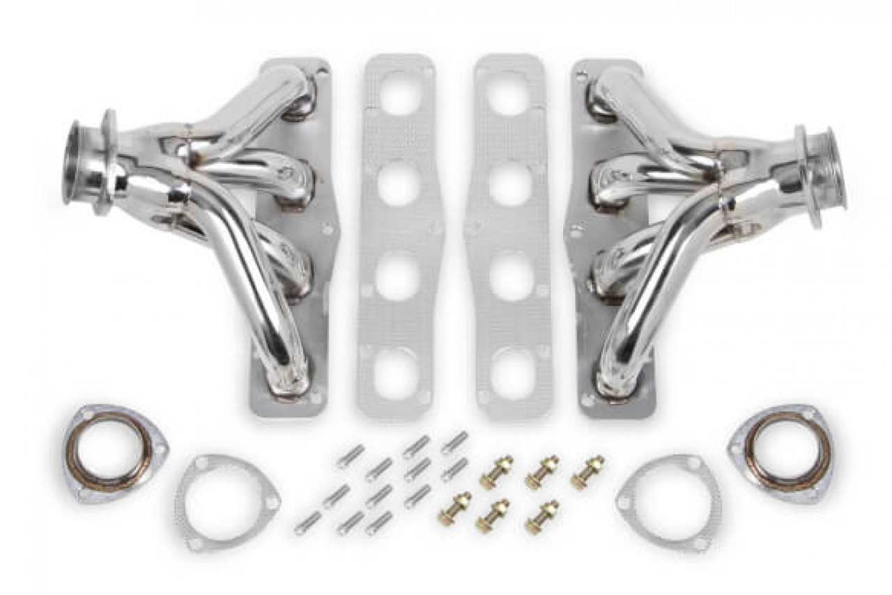 Flowtech Hemi 331/354/392 Block Hugger Header-Pol Exhaust Header (FLO-213700-7FLT)