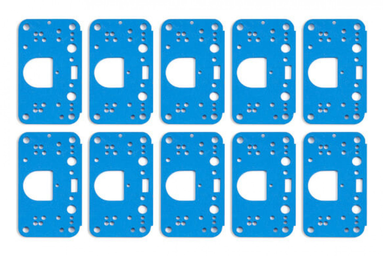 Holley Dominator 3 Circuit Metering Block Gasket 10-PK (HOL-1108-198)