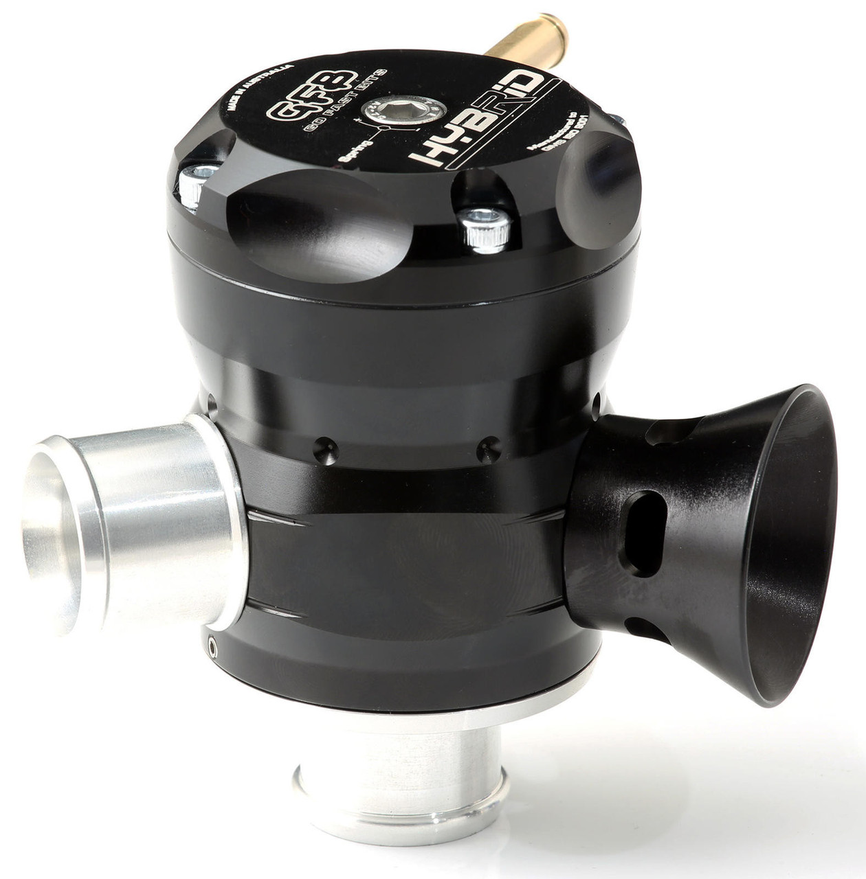 Go Fast Bits Universal 20mm Inlet, 20mm Outlet Hybrid Dual Outlet Blow-Off Valve (GFB-T9225)