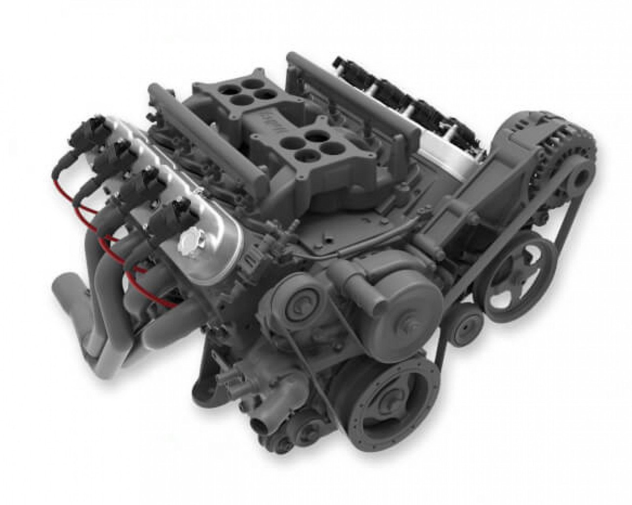 Holley Tall LS Valve Covers - Natural Cast (HOL-1241-110)