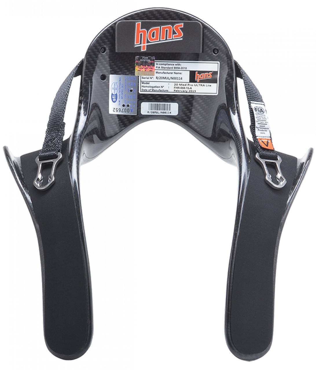 HANS Device Pro Ultra Lite Head & Neck Restraint Post Anchors Medium 20 Degrees FIA ONLY (SIM-PUL-PA-M-20-F)