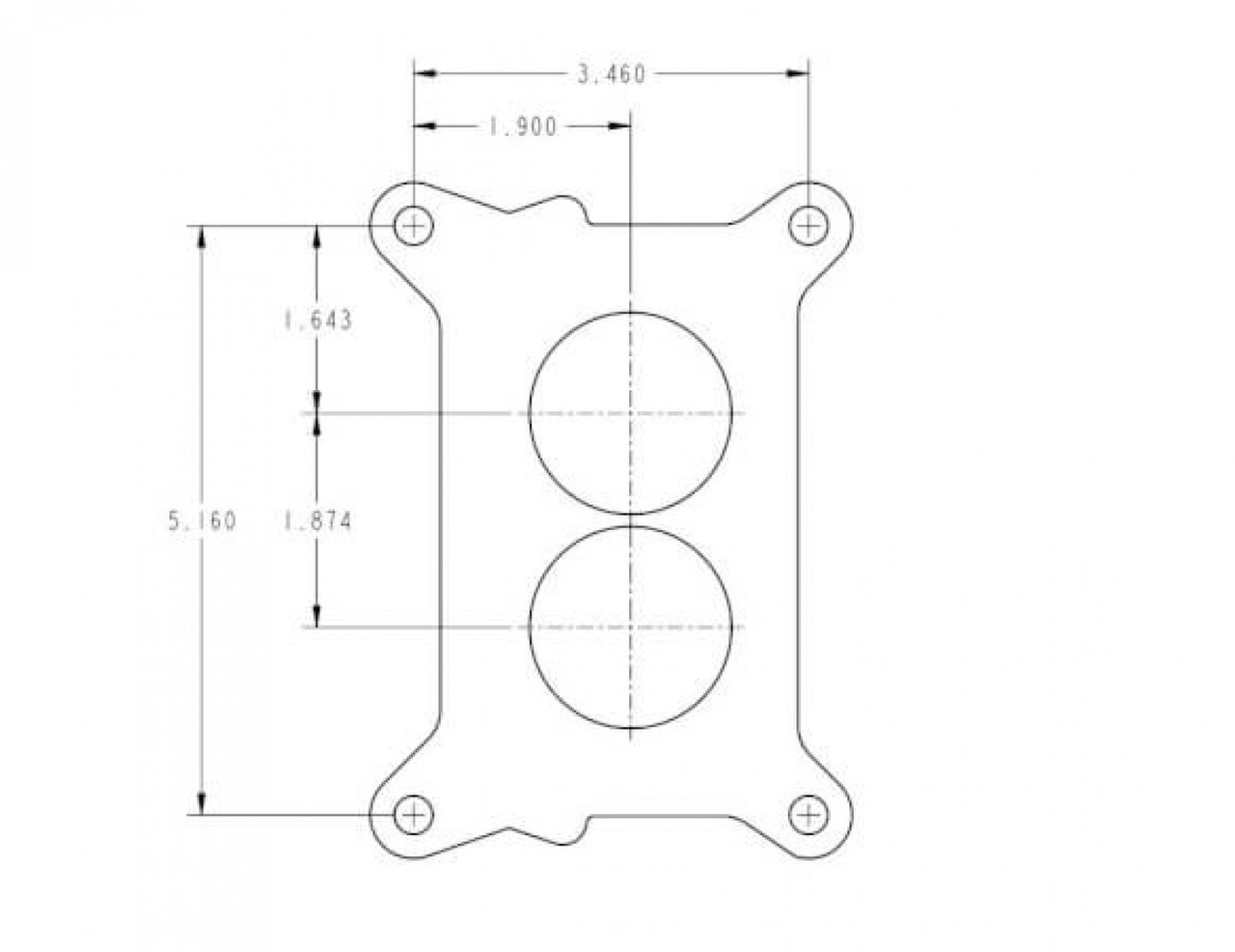 Holley 325 CFM CENTER CARB - SHINY - ELECTRIC CHOKE (HOL-30-80683-1)