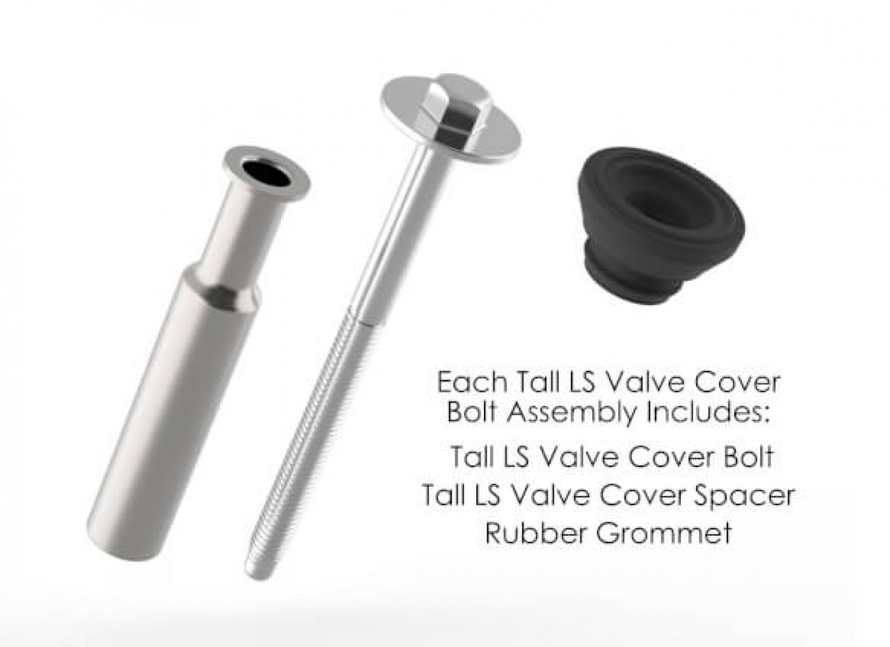Holley Tall LS Valve Cover Bolt Assembly 8 Pack (HOL-1561-134)