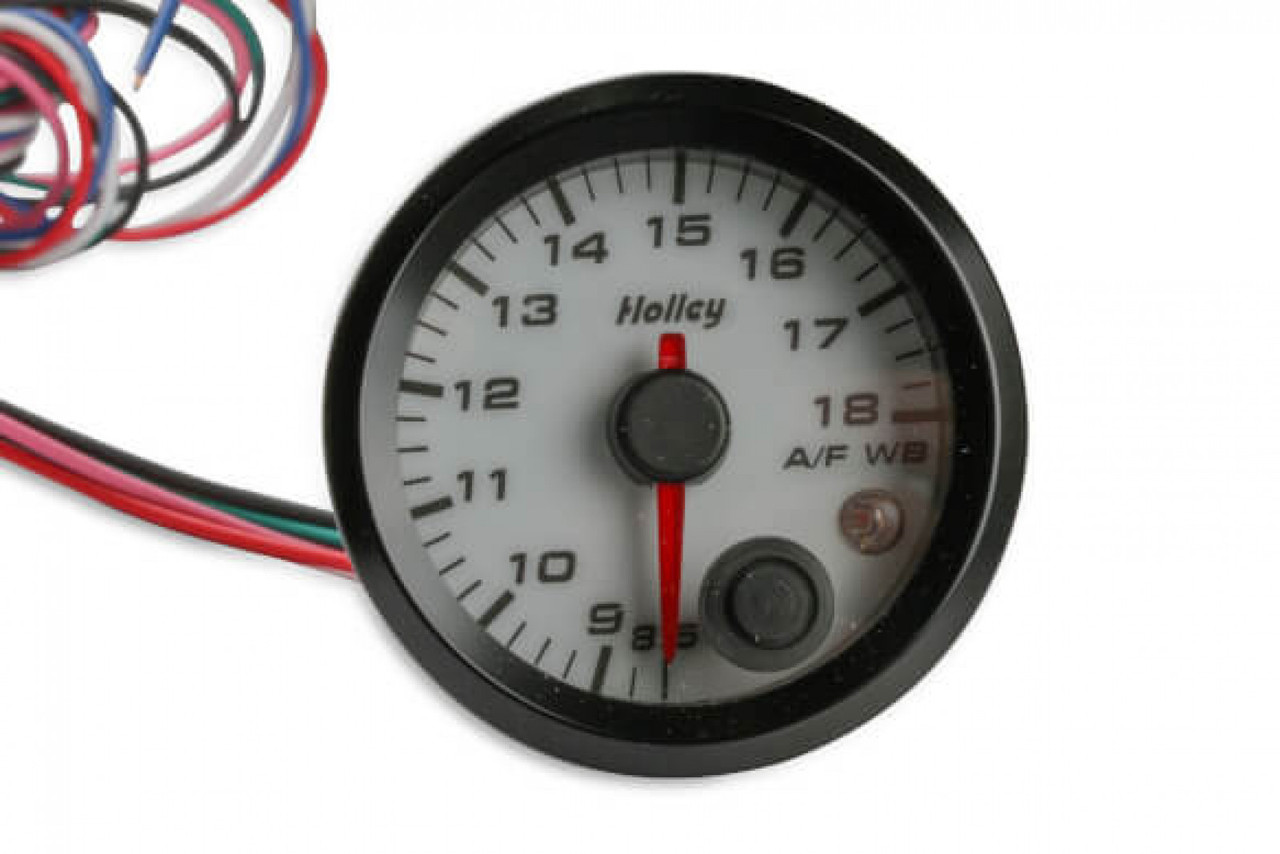 Holley Analog Style Standalone Air/Fuel Wideband Gauge Kit - White (HOL-226-626W)