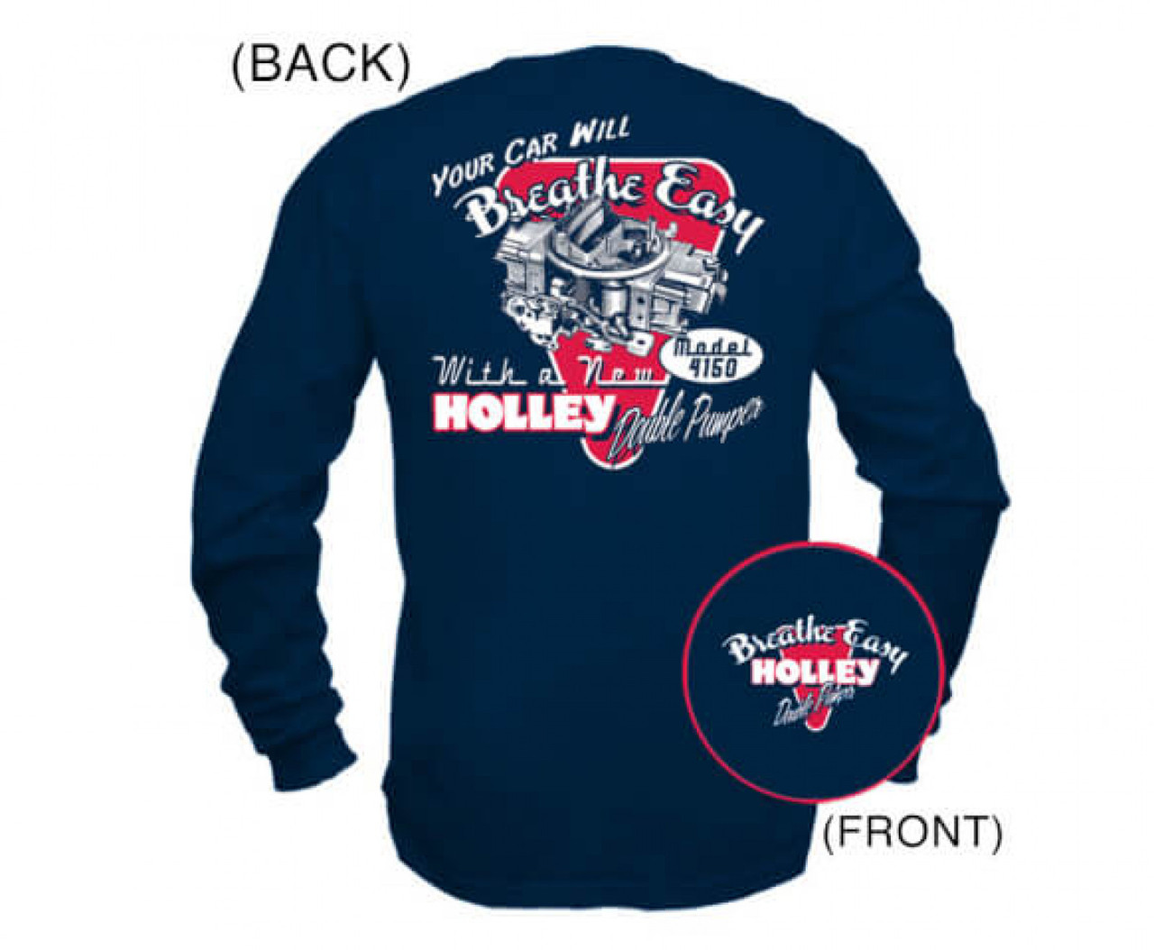 Holley Retro Double Pumper Long Sleeve T-Shirt (HOL-210015-XXLHOL)