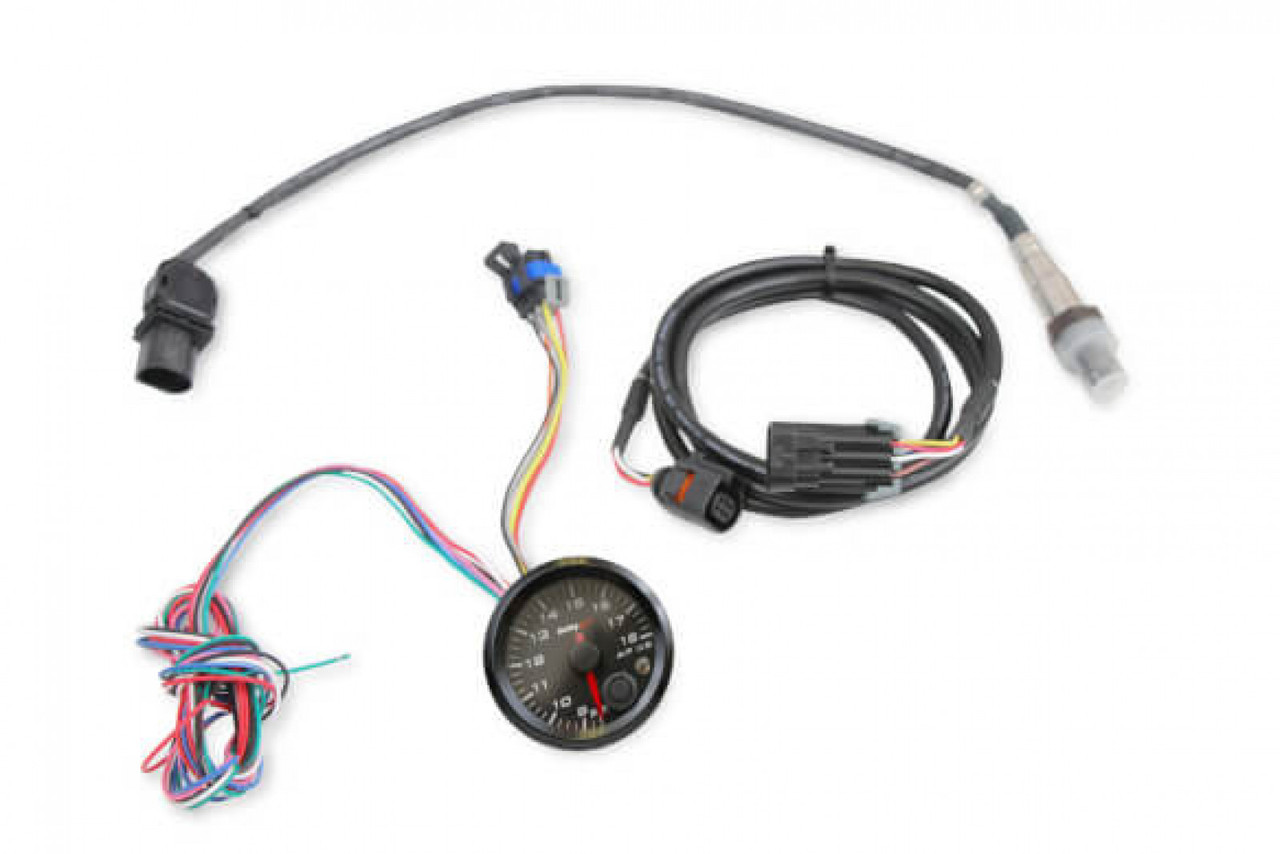 Holley EFI Analog Style Standalone Air/Fuel Wideband Gauge Kit - Black (HOE-1553-168)