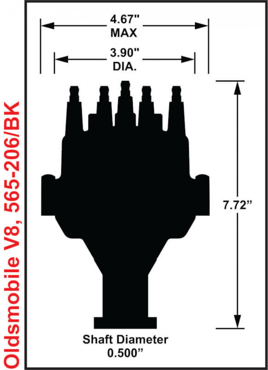 Holley EFI Dual Sync Oldsmobile Distributor (HOE-1565-206)