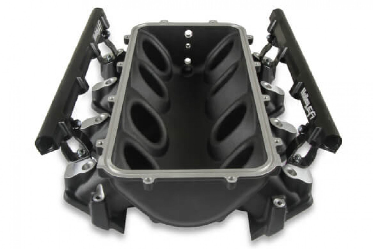 Holley Lo-Ram Manifold Base and Fuel Rails Single Fuel Injector GM LS3/L93 (HOE-3300-670BK)