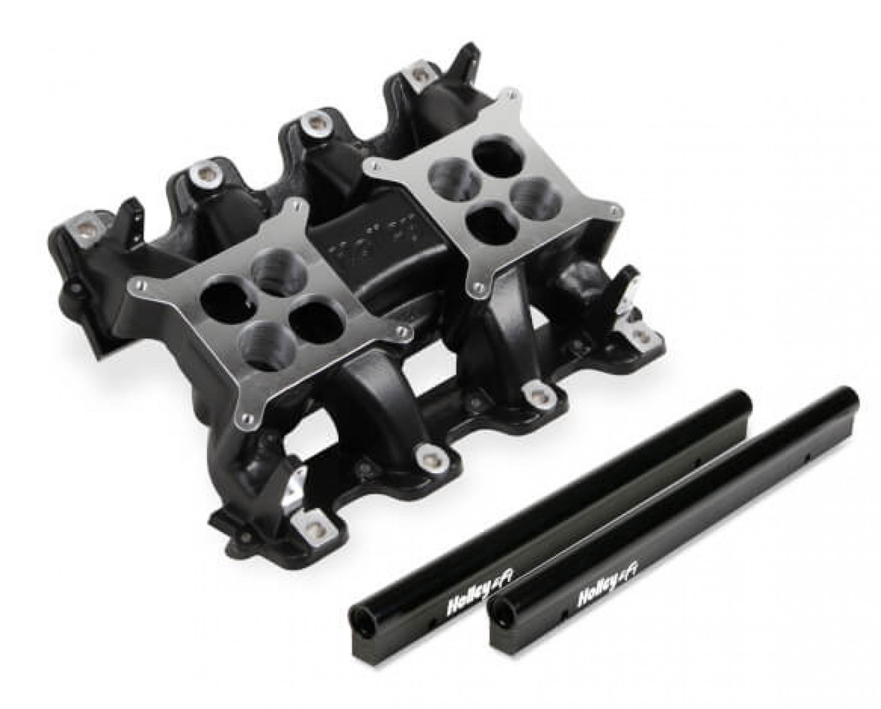 Holley LS EFI Manifold - 2x4 Dual Plane LS3/L92 - Black (HOE-1300-134BK)