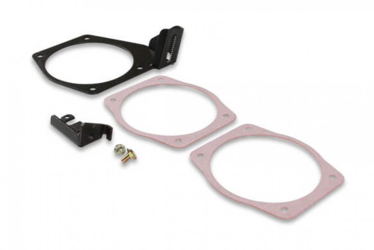 Holley EFI Cable Bracket for 105mm Throttle Bodies on Factory or FAST Brand car style intakes (HOE-220-148)