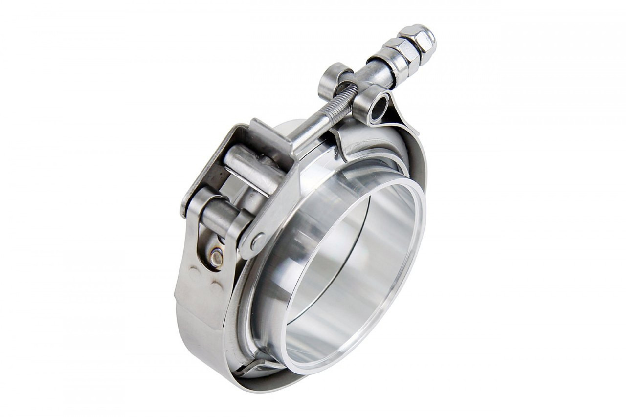 HPS Stainless Steel V Band Clamp 2" with Aluminum Flanges (HPS-VCKIT-AL-200) HPS Stainless Steel V Band Clamp 2" with Aluminum Flanges (HPS-VCKIT-AL-200)