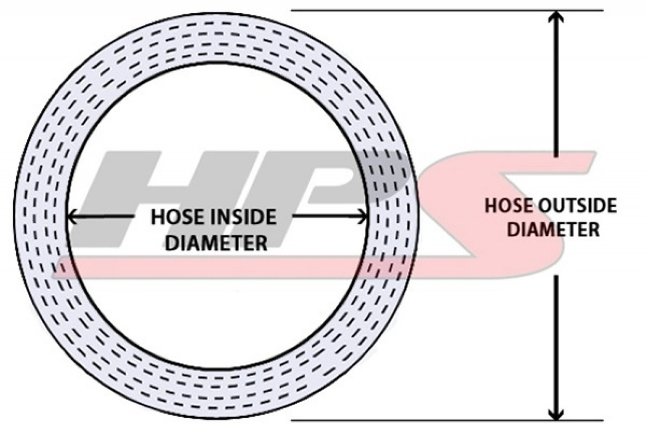 HPS 1/2" ID , 3 Feet Long High Temp 4-ply Aramid Reinforced Silicone Coolant Tube Hose Hot (13mm ID) (HPS-ST-3F-050-HOT)