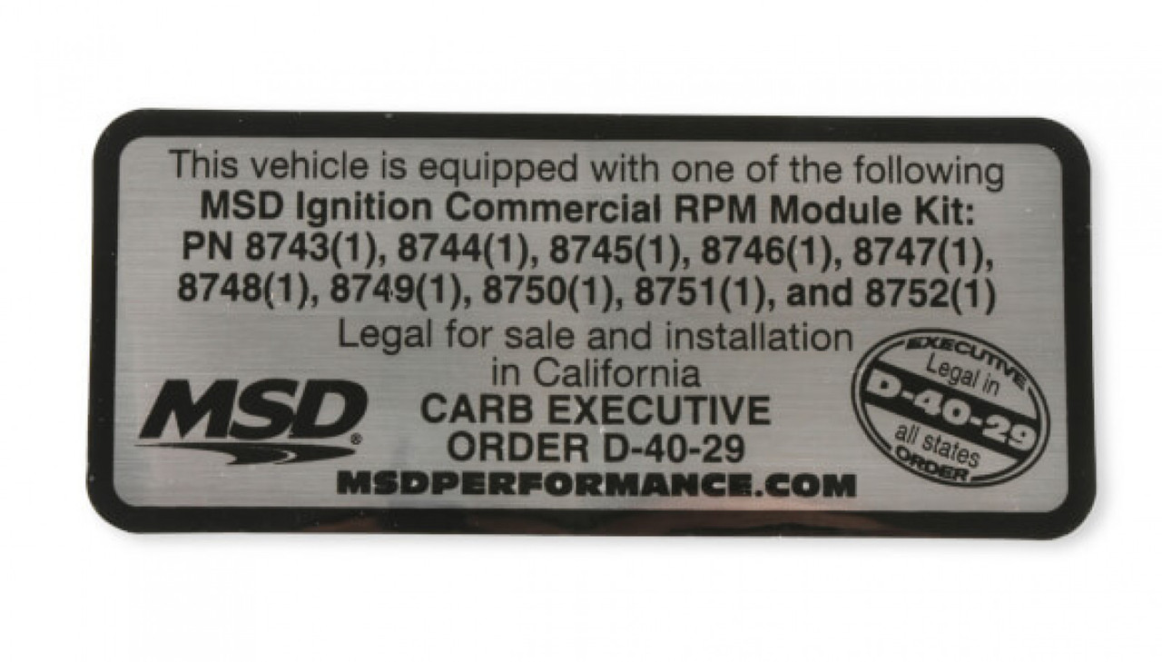 MSD RPM Modules - 5000 Series Kit - Even Increments - Marine (MSD-187456)