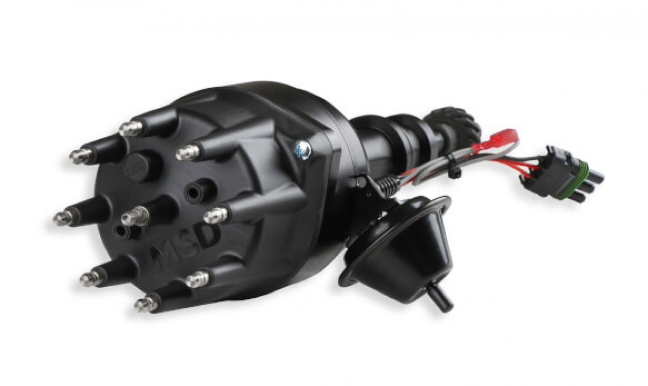 MSD Black Distributor, Ford, 351C-460, Ready-to-Run, Steel Gear (MSD-1835031)
