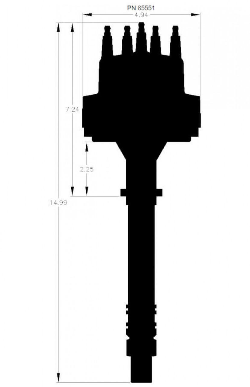 Chevy V8 Pro-Billet Distributor (MSD-285551)