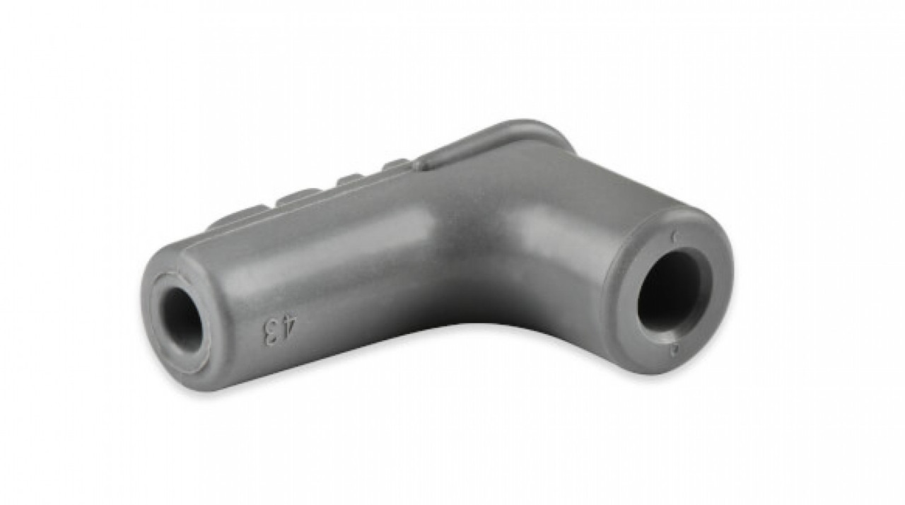 Boots, 90 Degree Logo Spark Plug, Gray Silicone 50EA (MSD-134514)