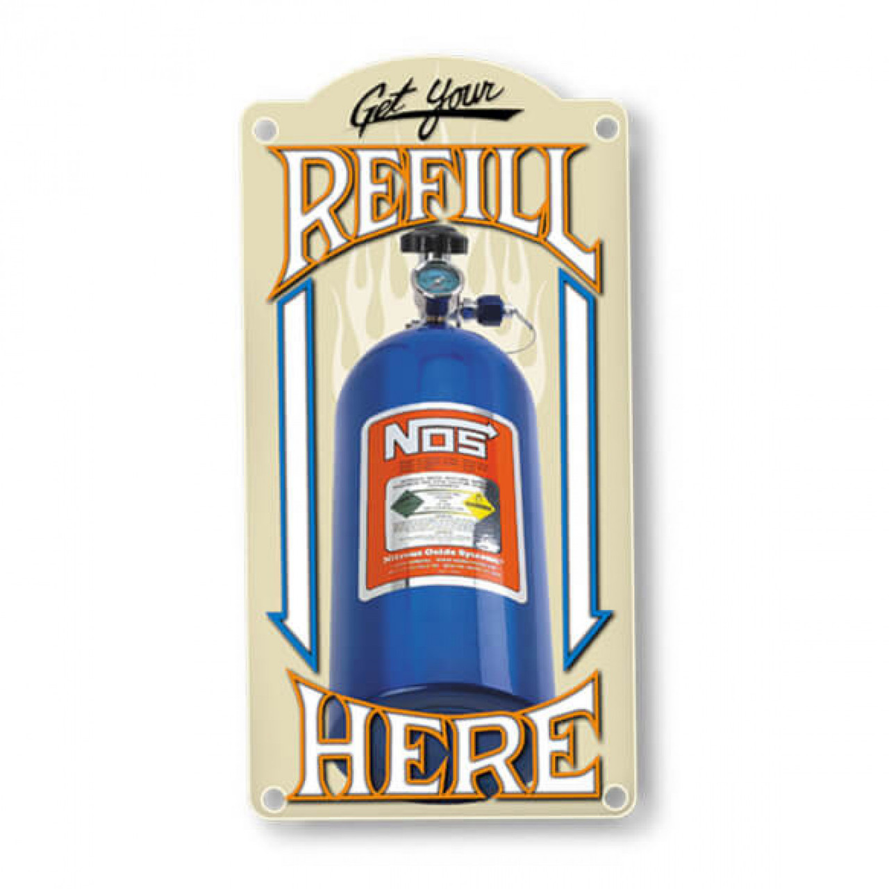 NOS NOS Refill Metal Sign (NOS-119326NOS)