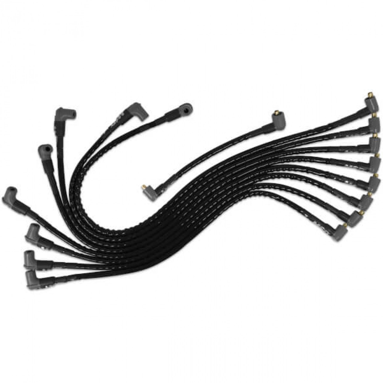 Sleeved Spark Plug Wires for SBC under exhaust, socket (MSD-331591)