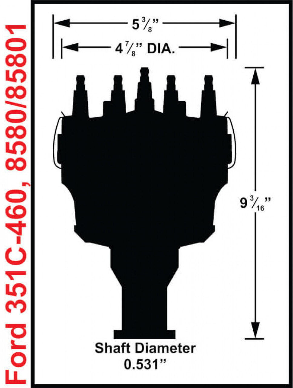 Ford V8 351C-460 Billet Distributor (MSD-28580)