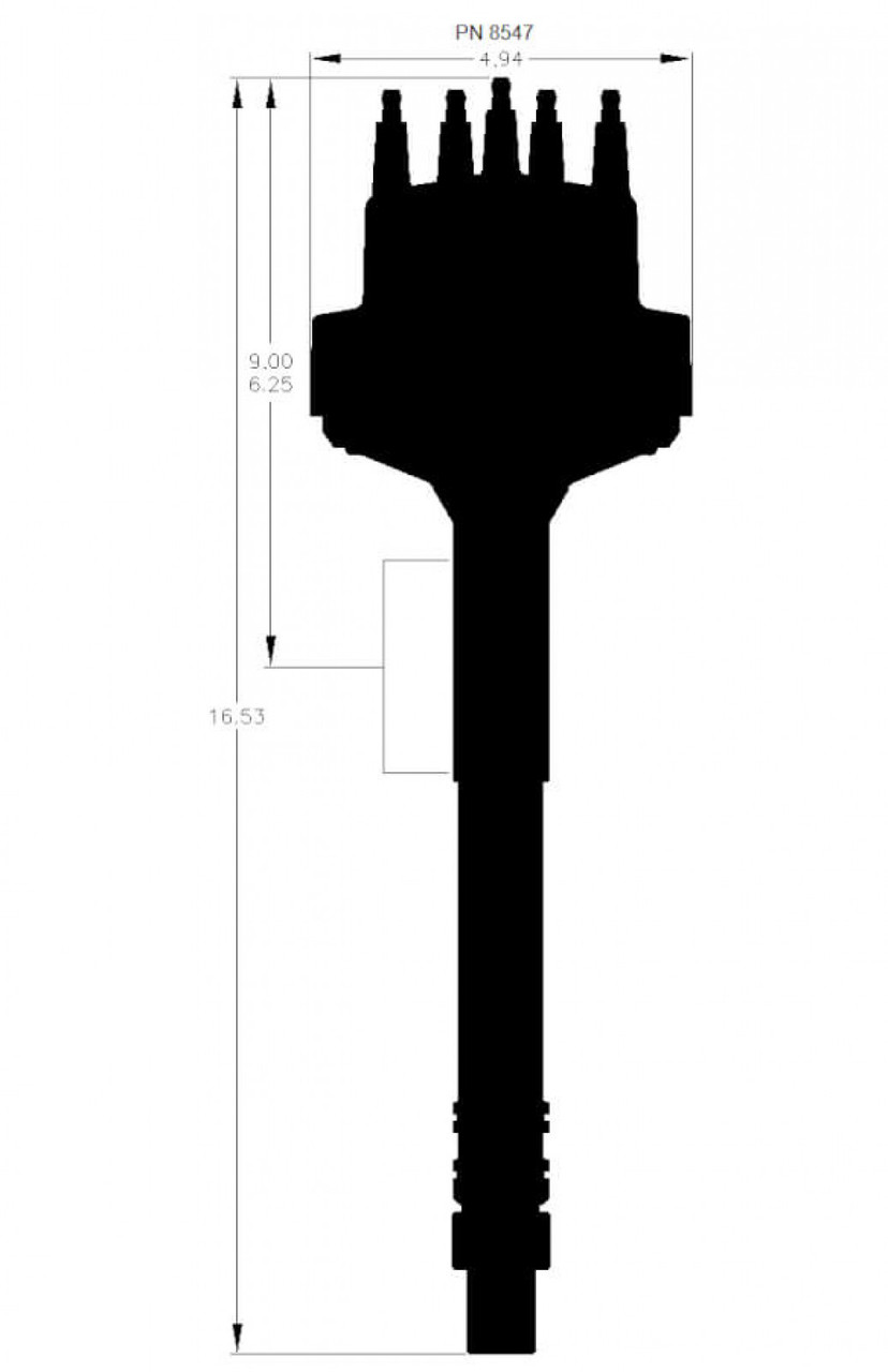 Chevy Extra Tall Slip Collar Pro-Billet Distributor (MSD-28547)