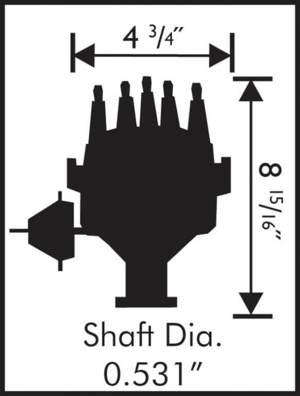 Ford 351W Ready-To-Run Pro-Billet Distributor (MSD-28354)