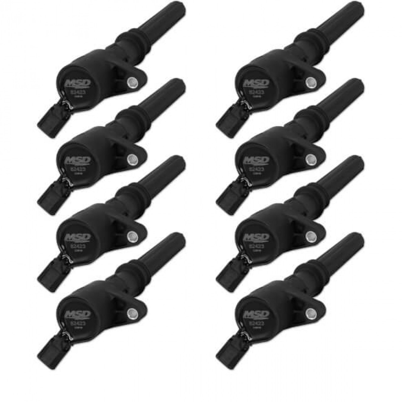 MSD Ignition Coil - Blaster - Ford 2-Valve V8 - Black - 8-pack (MSD-2824283)