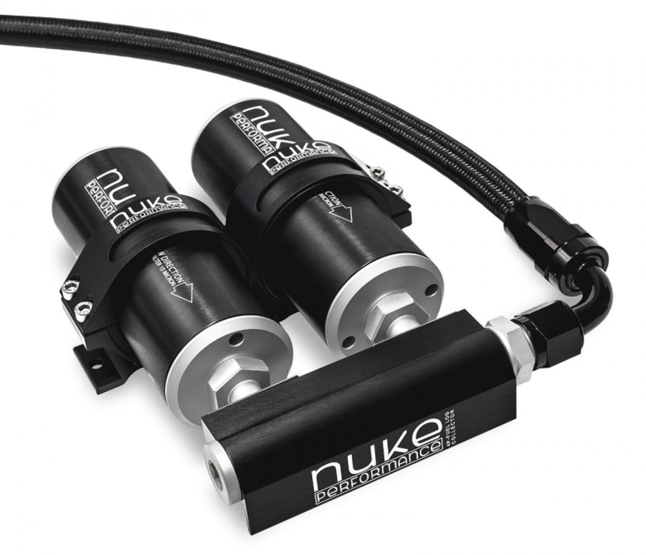 Nuke Performance 4-Port Fuel Log Collector for Dual Nuke Fuel Filter Slim (NUK-10010206)