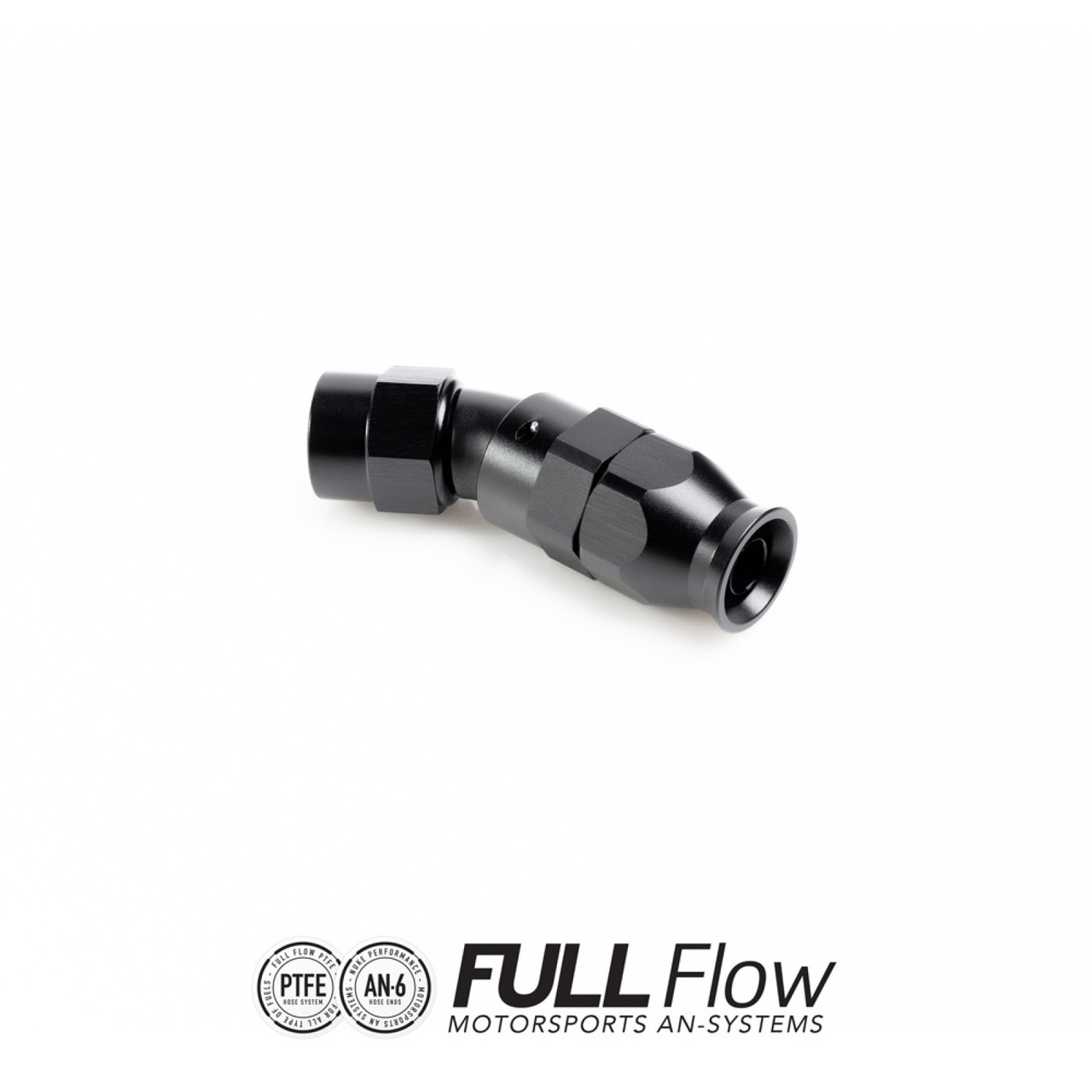 Nuke Performance Full Flow PTFE Hose End Fitting 30 Degree AN-6 (NUK-810-03-106)