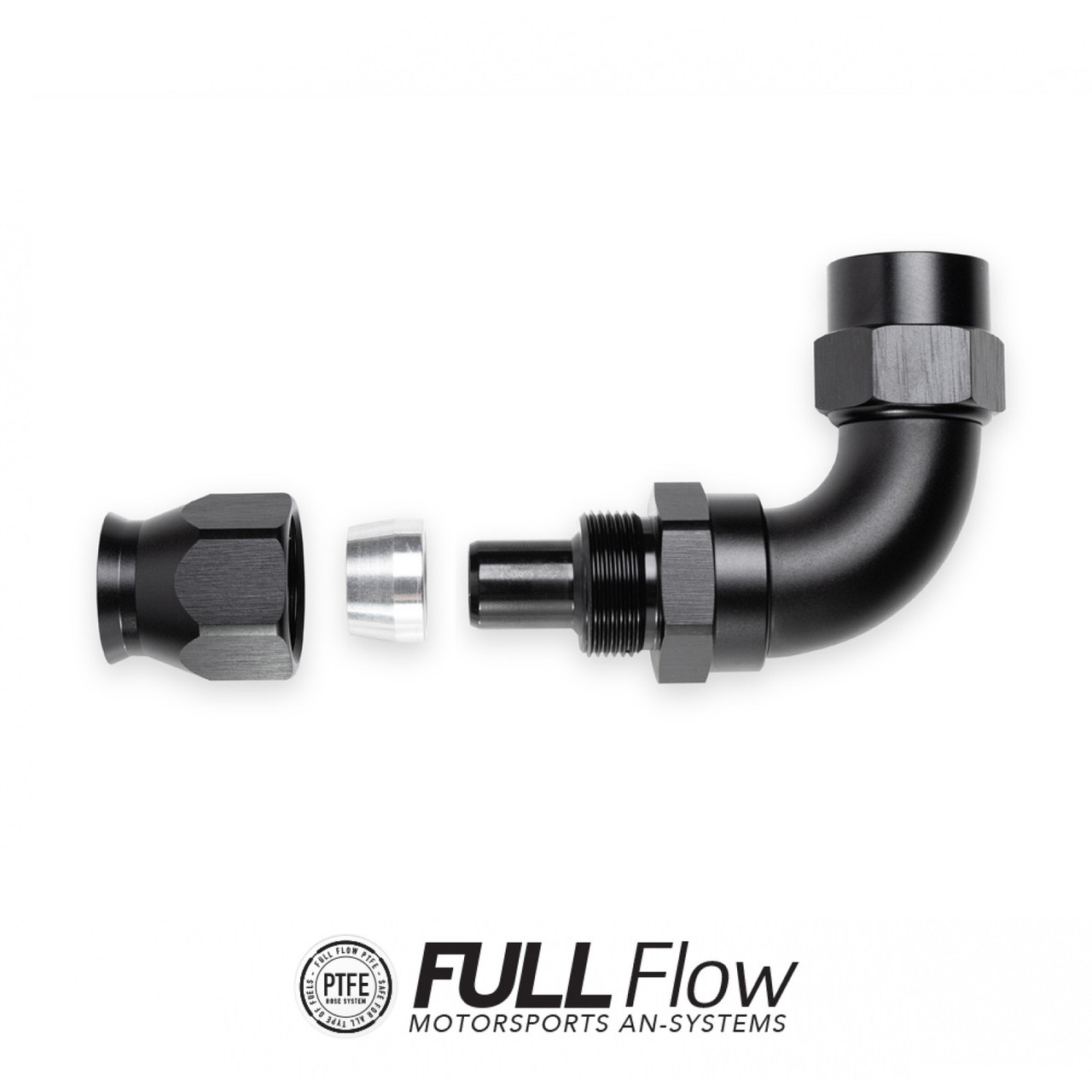 Nuke Performance Full Flow PTFE Hose End Fitting 30 Degree AN-6 (NUK-810-03-106)