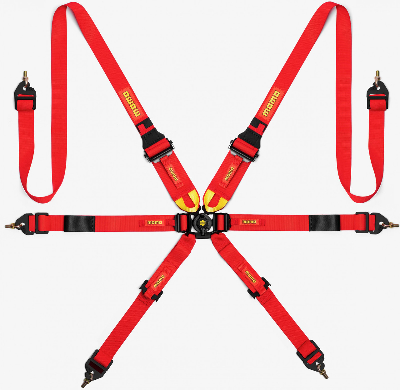 MOMO 6-Point FIA 8853-2016 FHR Racing Harness Red (MOM-MO1255120001)