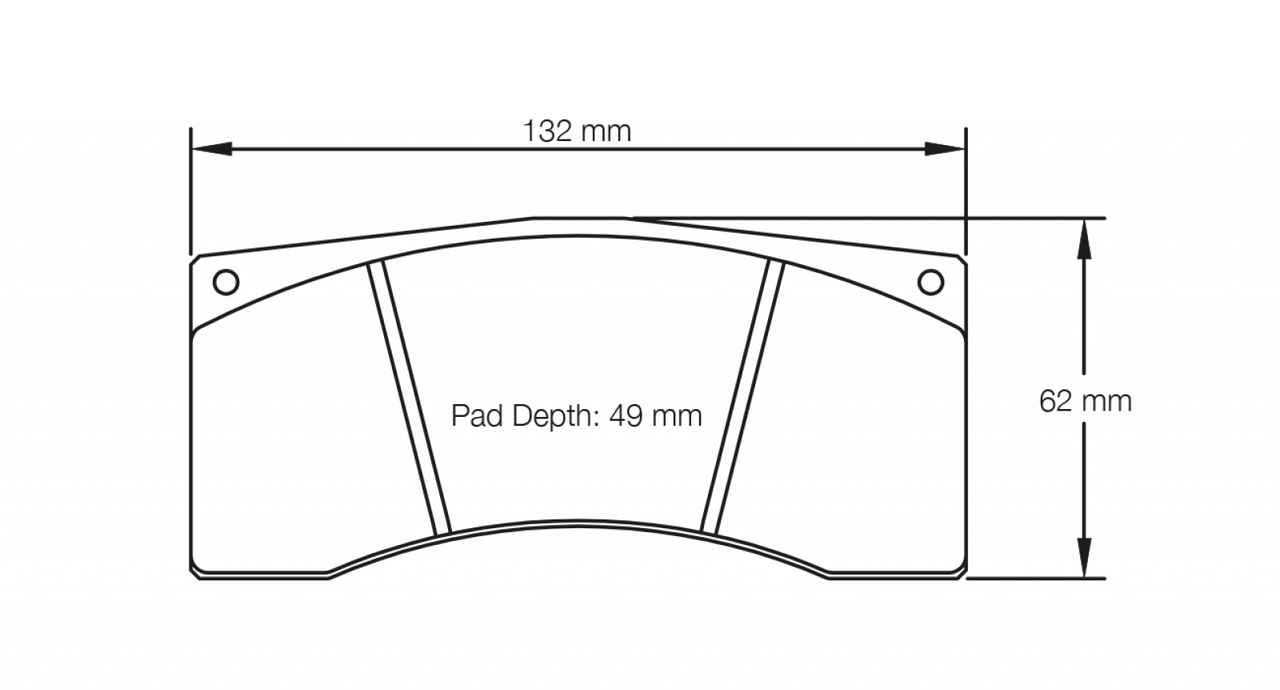 Pagid Racing 1607 RSL19 Compound Brake Pads (PAG-1607-RSL19-5)