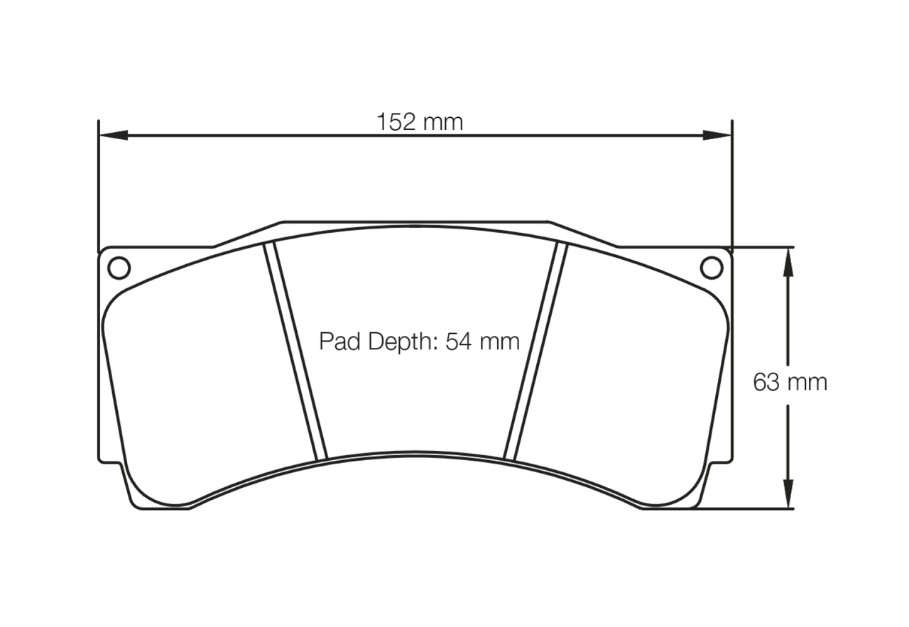 Pagid Racing 1539 RST3 Compound Brake Pads (PAG-1539-RST3)