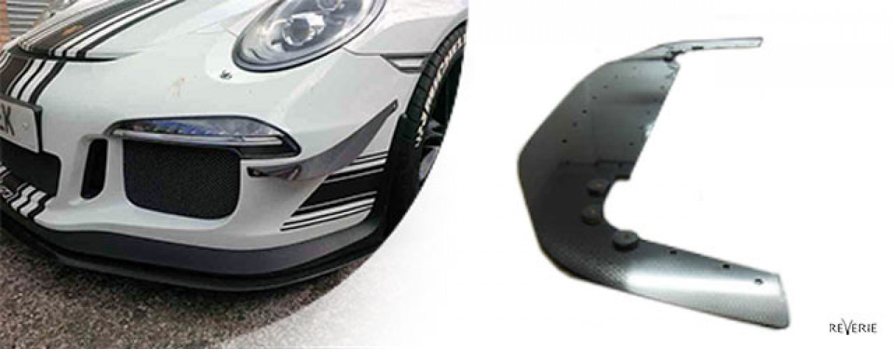 Reverie Carbon/Foam Short Front Splitter/Spoiler for Porsche 911 GT3 (991.1) (13 - 17 ) (REV-R01SB0489)