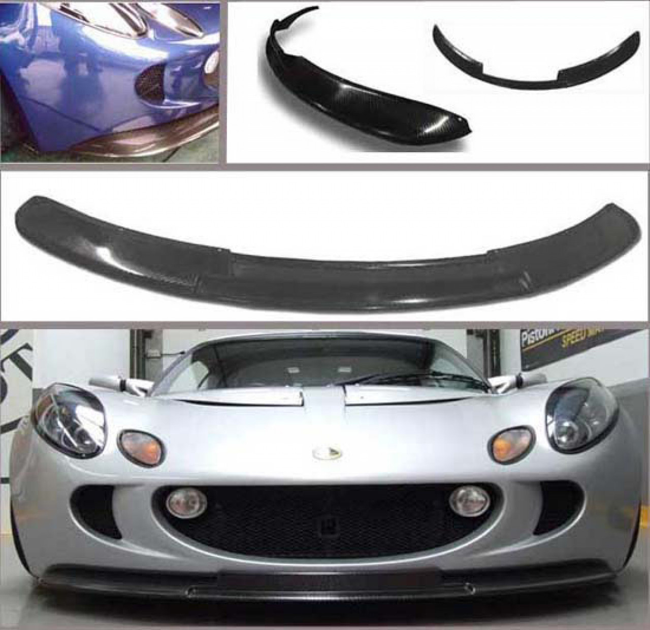 Reverie Lotus Exige S2 Carbon Fibre Front Spoiler - Bolt On, OEM Style, Polished Finish (REV-R01SB0328)