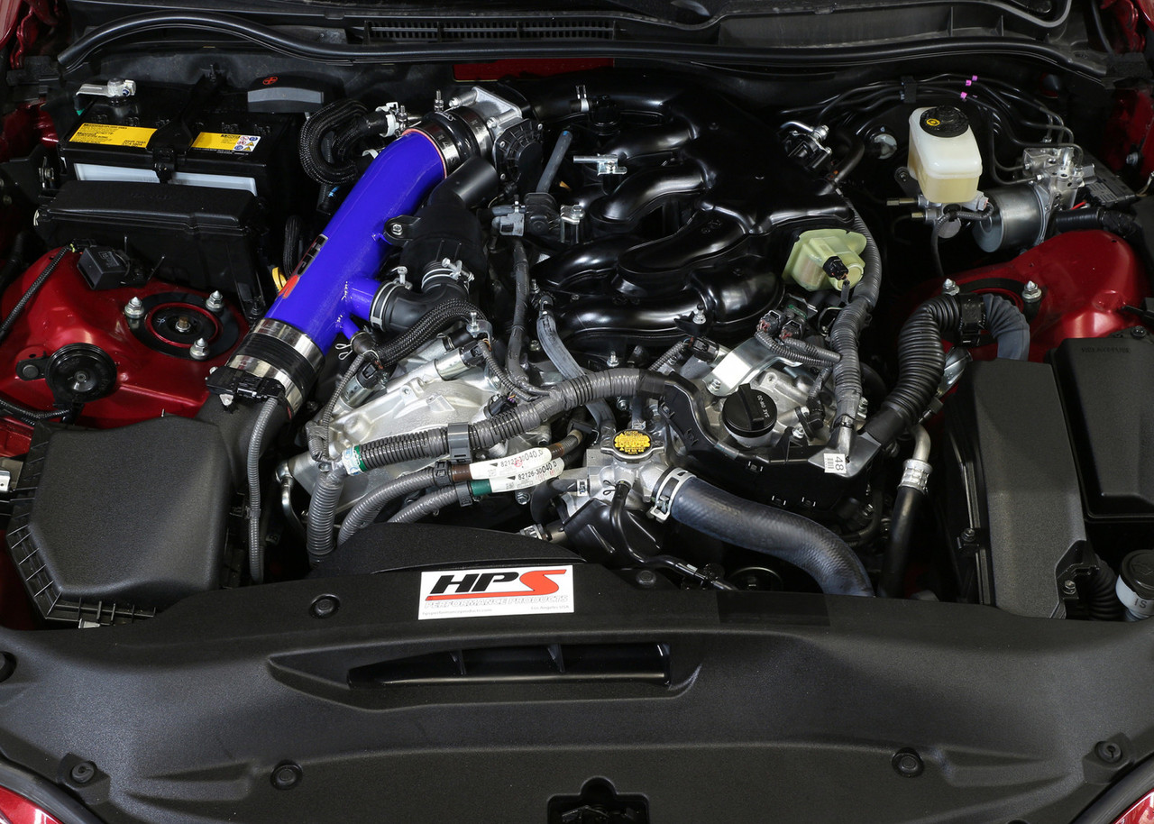HPS Blue Shortram Post MAF Air Intake Pipe Cool Short Ram SRI 27-559BL (HPS-27-559BL)