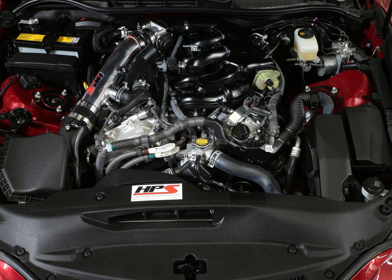 HPS Black Shortram Post MAF Air Intake Pipe Cool Short Ram SRI 27-559WB (HPS-27-559WB)