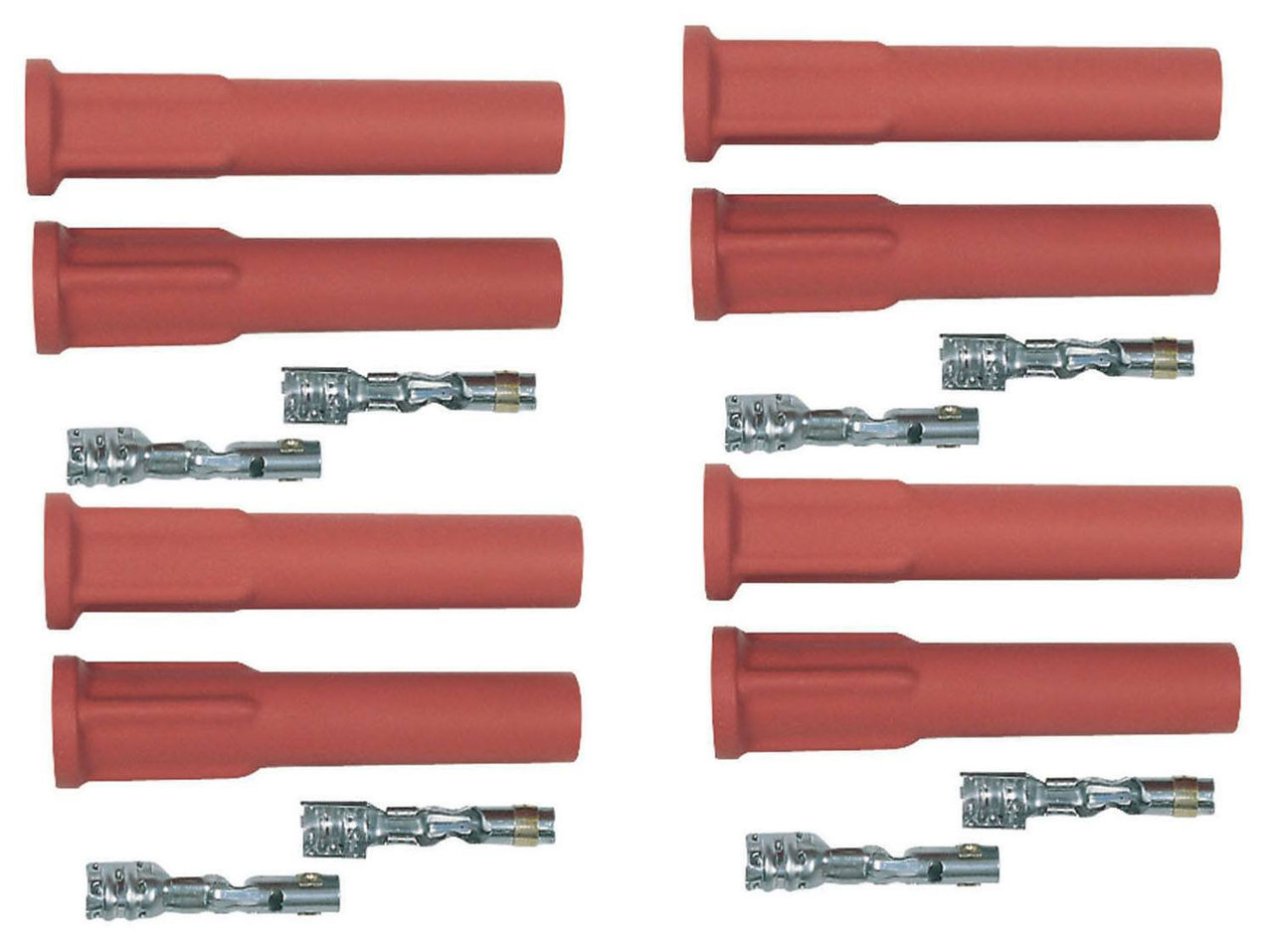 Straight Spark Plug Boots - 8-pack