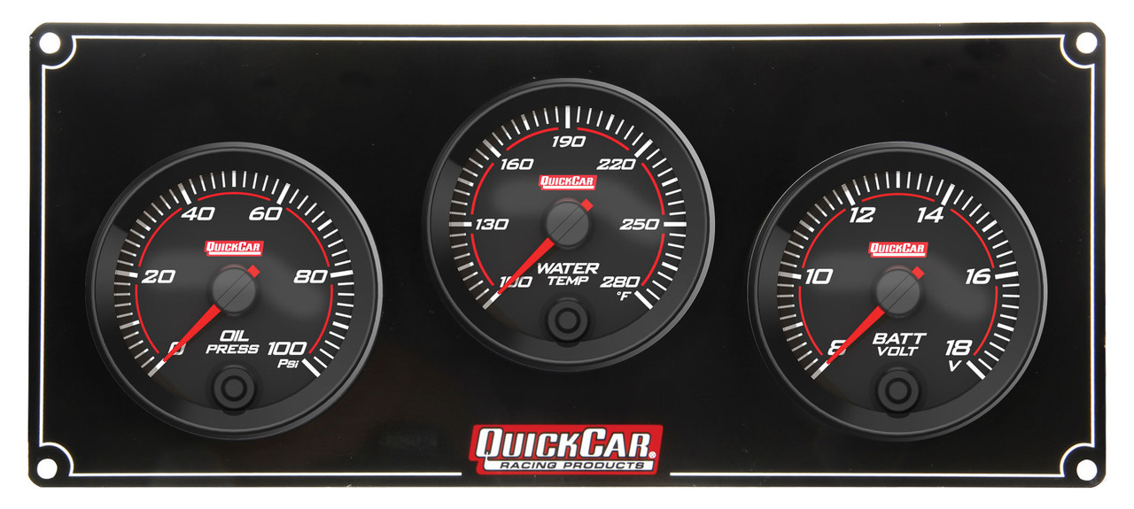 Redline 3 Gauge Panel OP/WT/VOLT