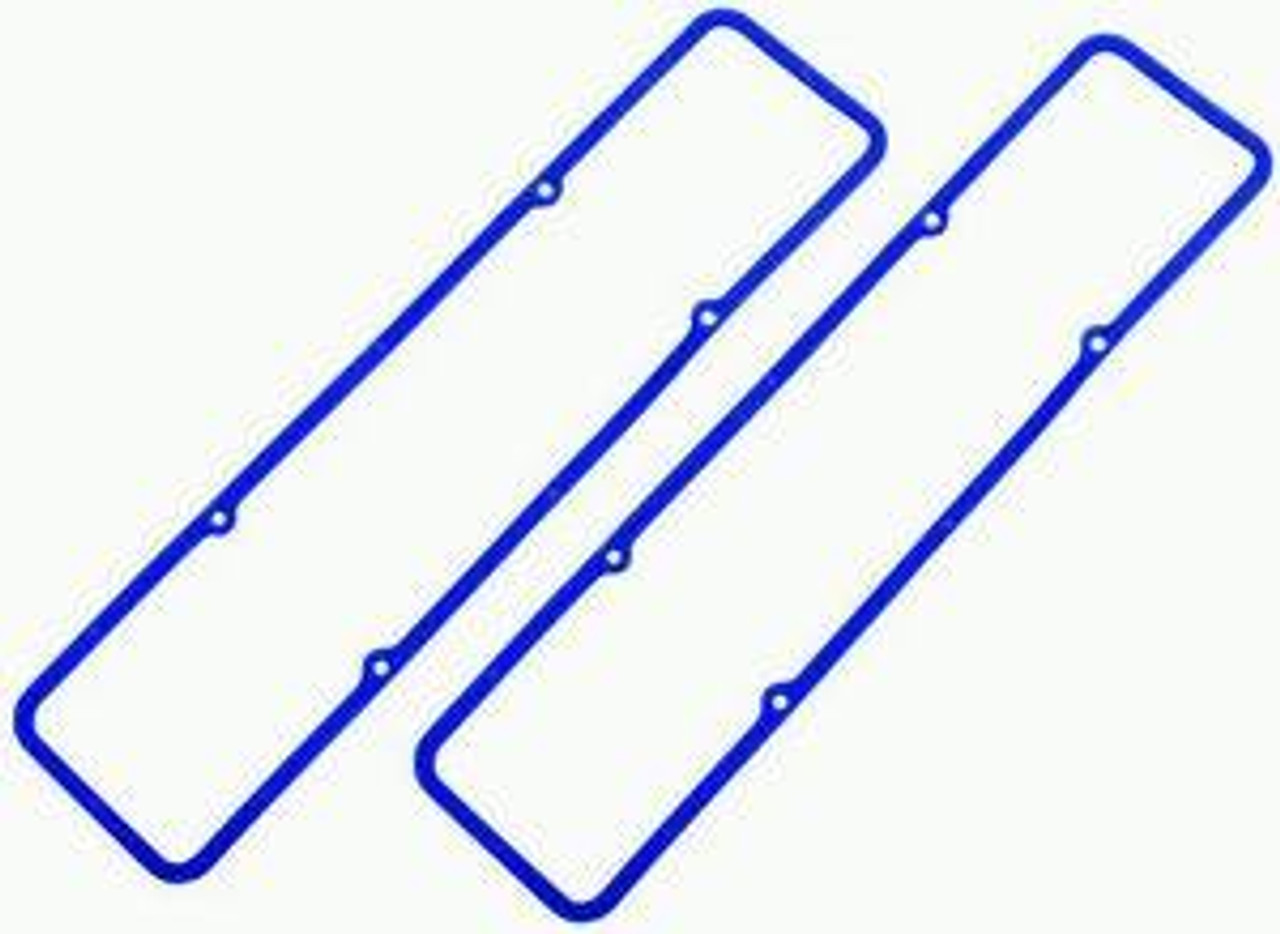 Blue Rubber SB Chevy Valve Cover Gaskets Pair