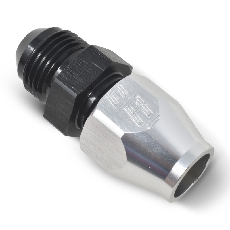 Russell Performance Black/Silver -8 AN Male 37 Degree to 1/2in Aluminum Tube - 639233 Photo - out of package