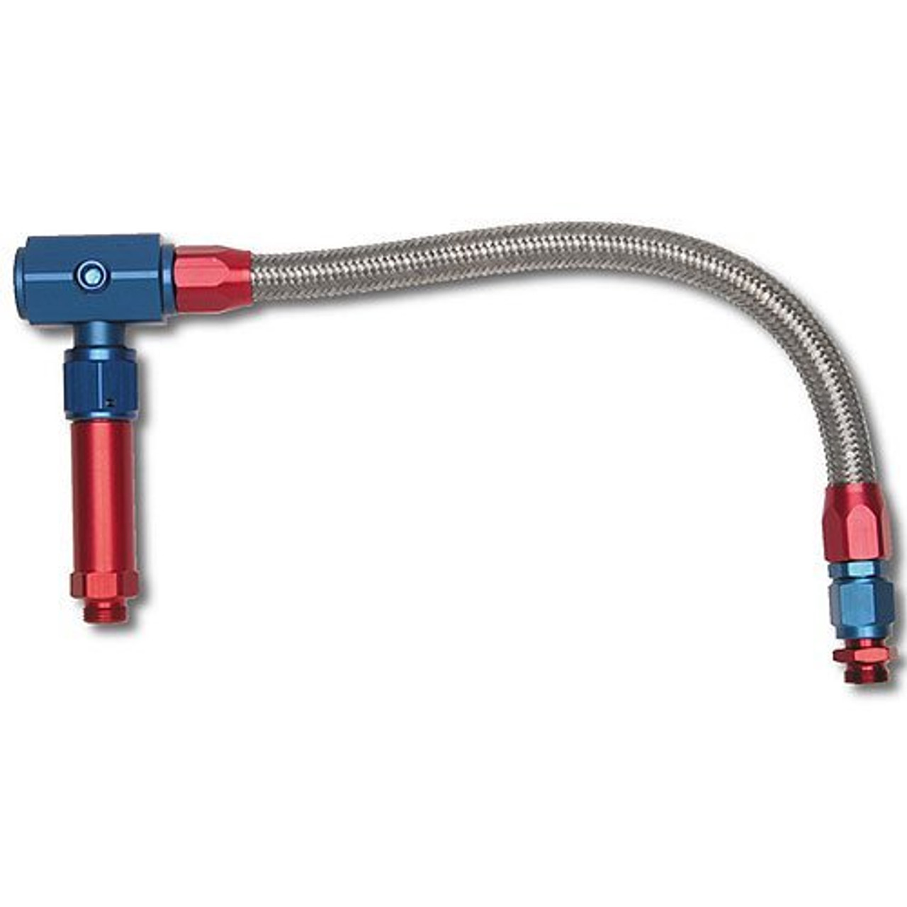 Russell Performance -6 AN to 3/8in Female NPT ProFlex Demon Carb Dual Inlet Carb Kit (Red/Blue) - 641250